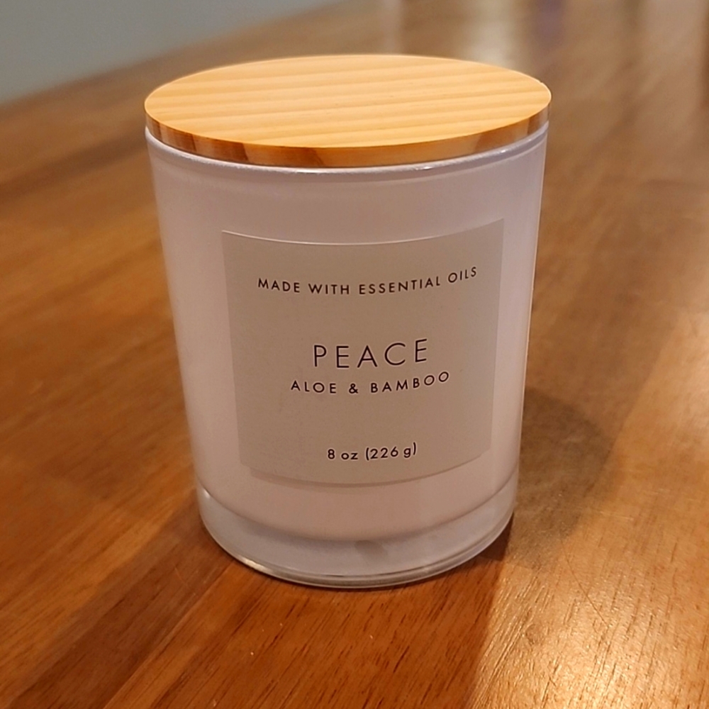 Peace Aloe and Bamboo candle